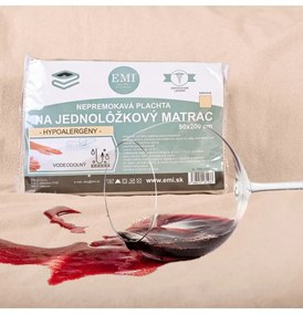 Nepremokavá plachta s gumičkou po obvode krémová EMI