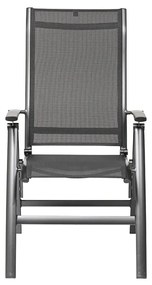 Legato Silver-Line polohovacie kreslo antracit