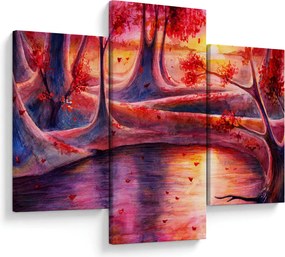 Obraz čarovného lesa (90x60 cm)