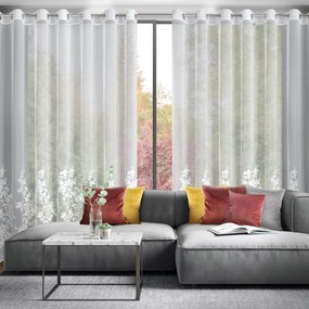 ZÁCLONA NA KRÚŽKOCH ALIRA 300 CM X 250 CM VZOROVANÁ