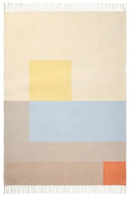 Žlto-modrá deka 125x190 cm Brick - Mette Ditmer Denmark