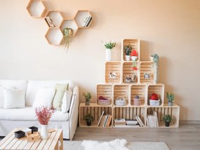 ČistéDrevo Drevená debnička 40 x 30 x 24 cm