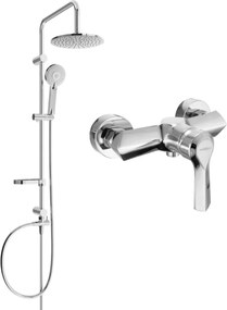 Mexen Carl sprchový set s dažďovou sprchou a sprchovou batériou Sabre, chrómová, 72140240-00