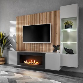 Obývacia stena Xari Pgas Xr L-K Perla Gray/Artisan