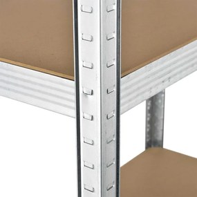 Kovový regál Easy 2 ks 160x80x40 cm, 4 police, nosnosť 640kg