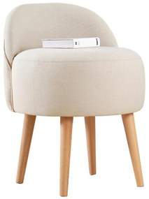 Detské kreslo NIKI, priemer 46 cm, krémové