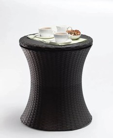 Okrúhly záhradný stolík so zásobníkom na ľad 49.5x49.5 cm Cool – Keter