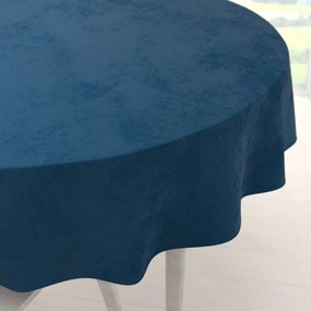 Biante Veľký zamatový okrúhly obrus Velvet Premium SVP-001 Petrolejovo modrý Ø 220 cm