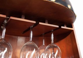 Regál na víno Winebar 97 cm hnedý