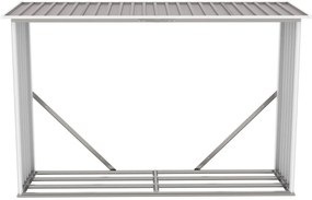 Prístrešok z dreva, plech, 242 x 75 x 160 cm