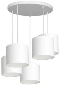 Luster na lanku ARDEN 5xE27/60W/230V biela