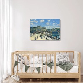 Sklenený obraz - Auguste Renoir, Pont Neuf, Paris, reprodukcia (70x50 cm)
