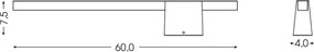 BRILAGI - LED Vonkajšie nástenné svietidlo VELORA LED/9W/230V 60 cm IP44 hnedá