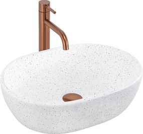 Rea Amelia Warm, umývadlo na dosku 480x345x135 mm, imitácia kameňa, REA-U3001