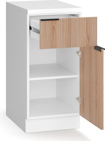 Blumfeldt WoodVista zásuvková skriňa, Robustná MDF pracovná doska, Soft-Close pánty, Hliníkové úchyty