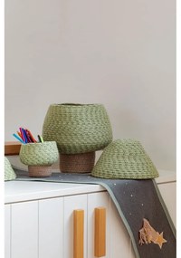 Zelený látkový detský kôš na hračky ø 25x36 cm Big Tree – Lorena Canals