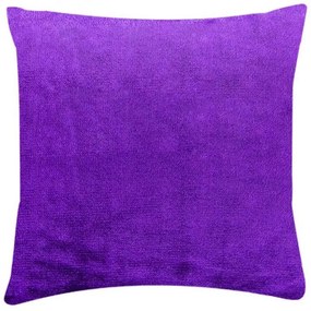 XPOSE® Mikroplyšová obliečka na vankúš - tmavo fialová 40x40 cm