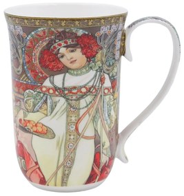 HOME ELEMENTS Porcelánový hrnček 400 ml, Mucha Jeseň