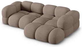 Hnedá rohová pohovka (pravý roh/s leňoškou) Loretto – Cosmopolitan Design