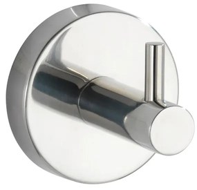 Nástenný háčik z nehrdzavejúcej ocele v lesklej striebornej farbe Bosio – Wenko