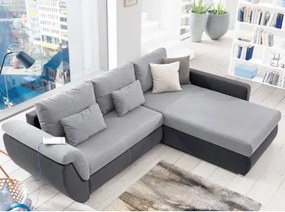 Rohová sedacia súprava Torgau, šedá/svetlo  šedá tkanina%