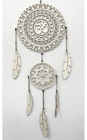 Drevený lapač snov OM Mandala - Boho dekorácia na stenu I SENTOP PR0001