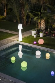 Záhradná lampa Buly 50 Smarttech, solárna – biela