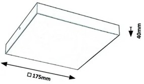 Rabalux - LED kúpeľňové stropné svietidlo LED/18W/230V 2800-6000K IP44 biele