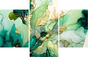 Obraz - Zelená abstrakcia (90x60 cm)
