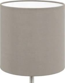 Eglo 54745 - Stolná lampa ANADIA 1xE14/40W/230V taupe/matný chróm