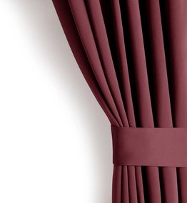 Záves AmeliaHome Blackout s priechodkami 140x245 vínový