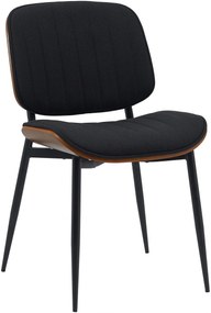 Konferenčná stolička Tiffin látka - Orech / Čierna