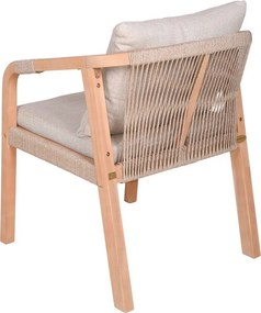 Drevené záhradné stoličky v súprave 2 ks v prírodnej farbe Bogota – Garden Pleasure