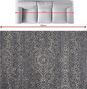 Koberec Velvet beige/petrol blue 200x290cm
