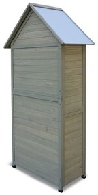 Habau Záhradná skriňa Lena, 83 x 45 x 178 cm, sivá  (100316788)