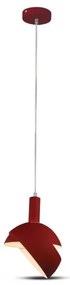 Luster na lanku 1xE14/60W/230V červená