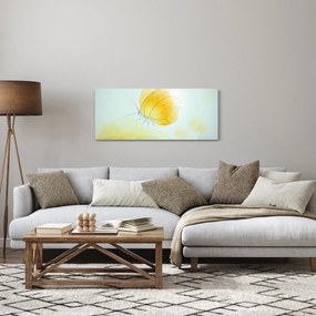 Obraz - Žltý motýľ (120x50 cm)