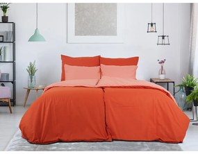 B.E.S. Petrovice Bavlnené obliečky Double face tehlová/hrdzavá