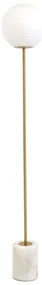 Stojacia lampa v bielo-zlatej farbe (výška 156 cm) Medina - Light &amp; Living