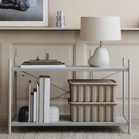 Ferm Living Úložný box s vekom Paper Pulp Large – set 2 ks