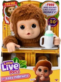 Interaktívna opička Little Live Pets My Baby Monkey Mango Moose Toys 26558
