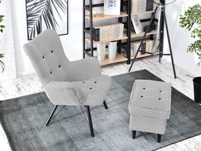 Relaxačné kreslo Dawntawn (biela + čierna). Akcia -20%. Vlastná spoľahlivá doprava až k Vám domov. 1135677