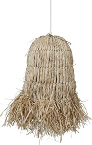 Prírodné závesné svetlo s lykovým tienidlom Raffia - Ø 28*32cm/ E27/ 40W