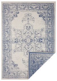 Modro-krémový vonkajší koberec NORTHRUGS Borbon, 160 x 230 cm