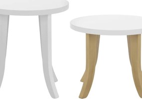 Samostatné nožičky detský stôl 37 cm Biela