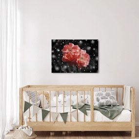 Obraz ružovej kvetiny (70x50 cm)