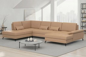 XXXLutz SEDACIA SÚPRAVA, textil, koža, cappuccino Sit & More - Sedačky - 00014403973V
