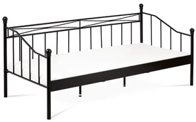 BONTEC Jednolôžková posteľ 208x98cm, kov, čierna, BED-1905 BK Farba: Čierna