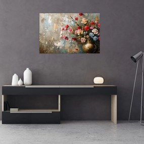 Obraz - Váza kvetov (90x60 cm)