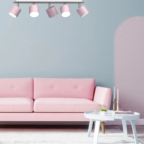 Bodové svietidlo DIXIE 5xGX53/11W/230V ružová